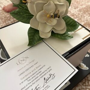 Lenox Gardenia and Bees figurine